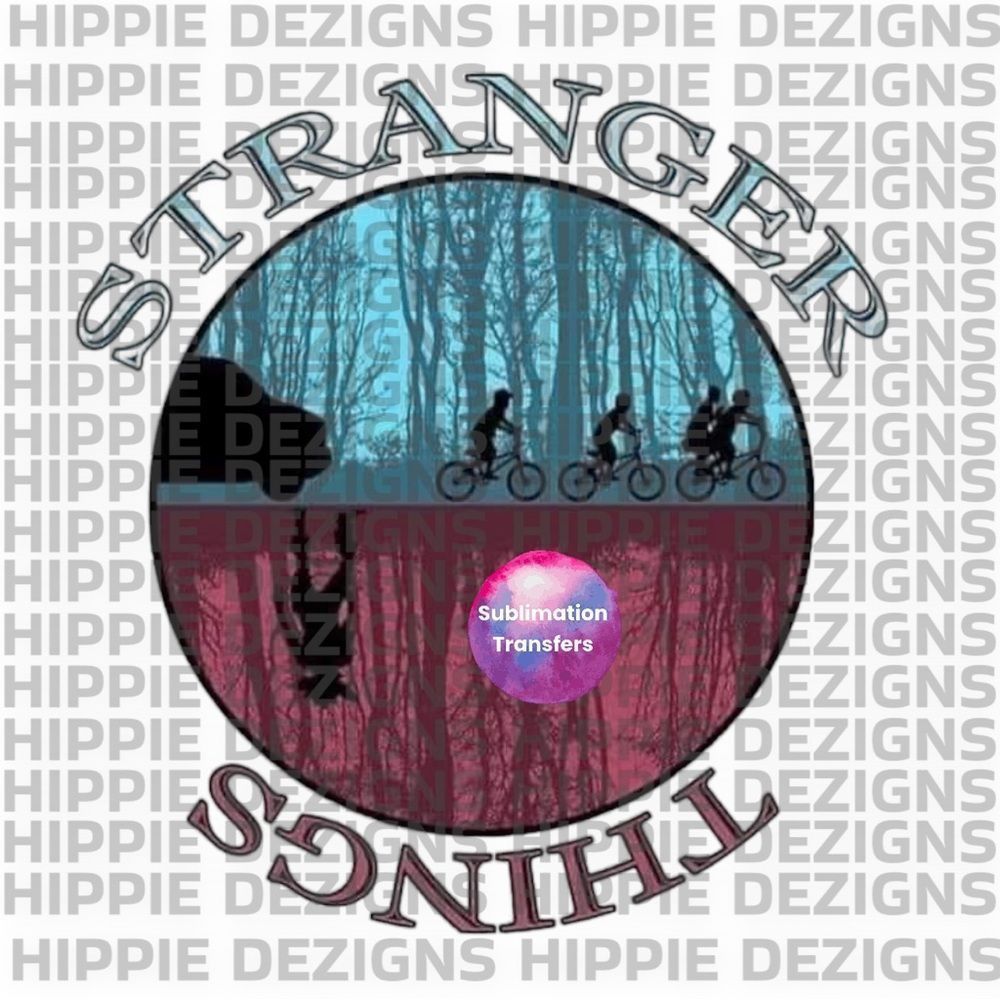 🎄Stranger Things Sublimation Transfer | Ready To Press